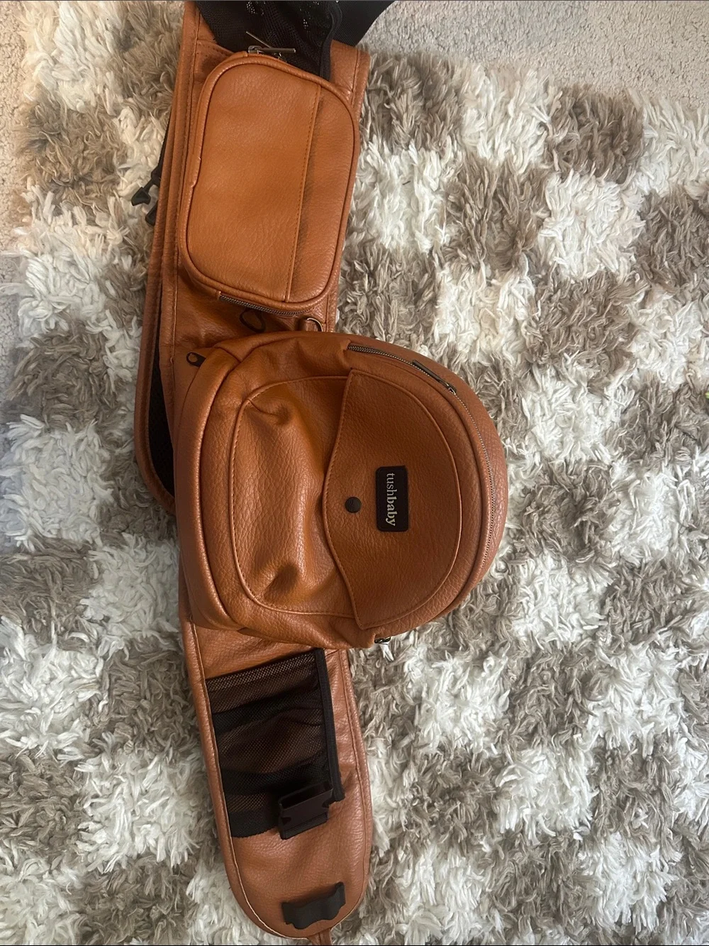 tushbaby Kids Backpack in Warm Tan